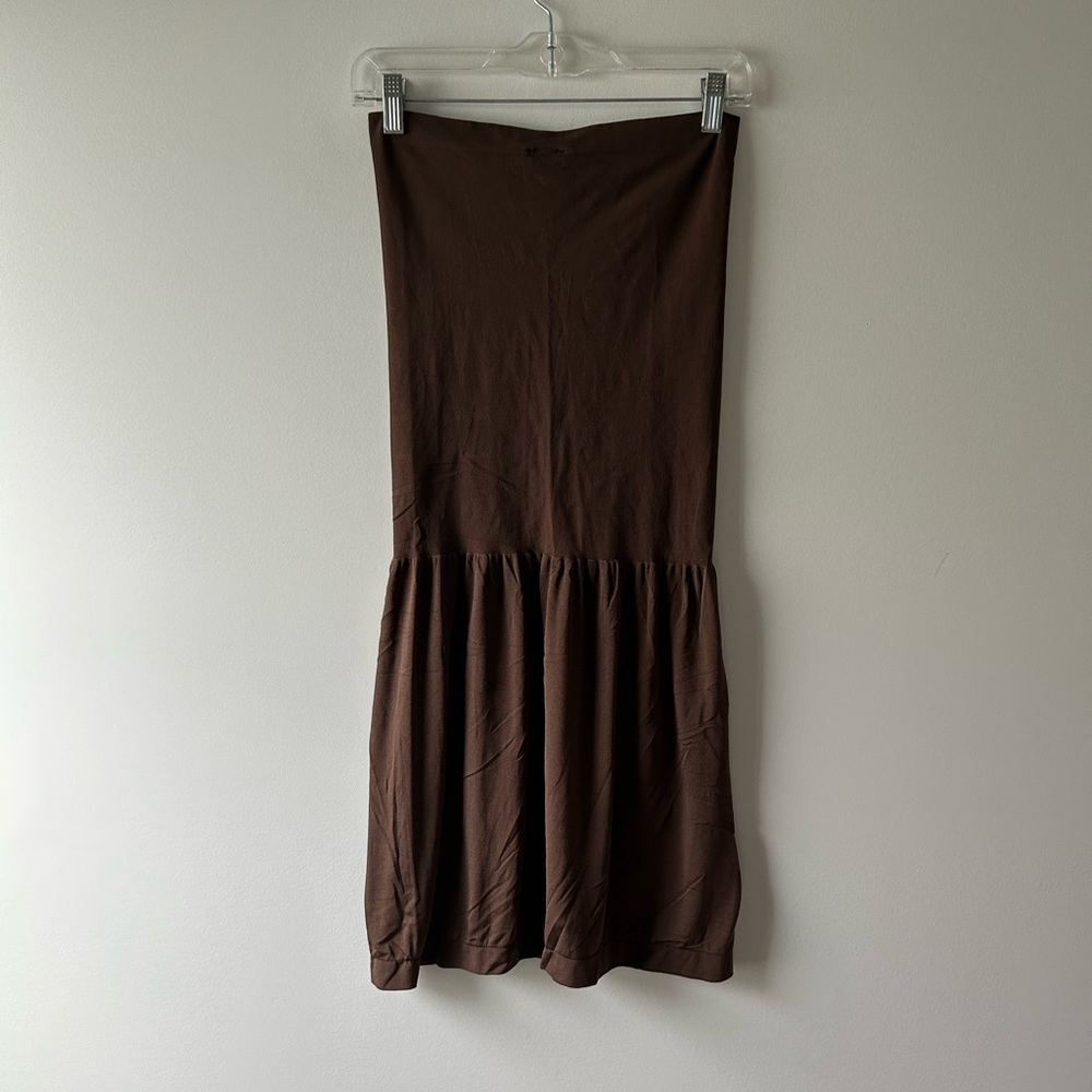 Wolford brown Fatal Lax Fit Skirt or Bandeau Dress - Picture 3 of 5